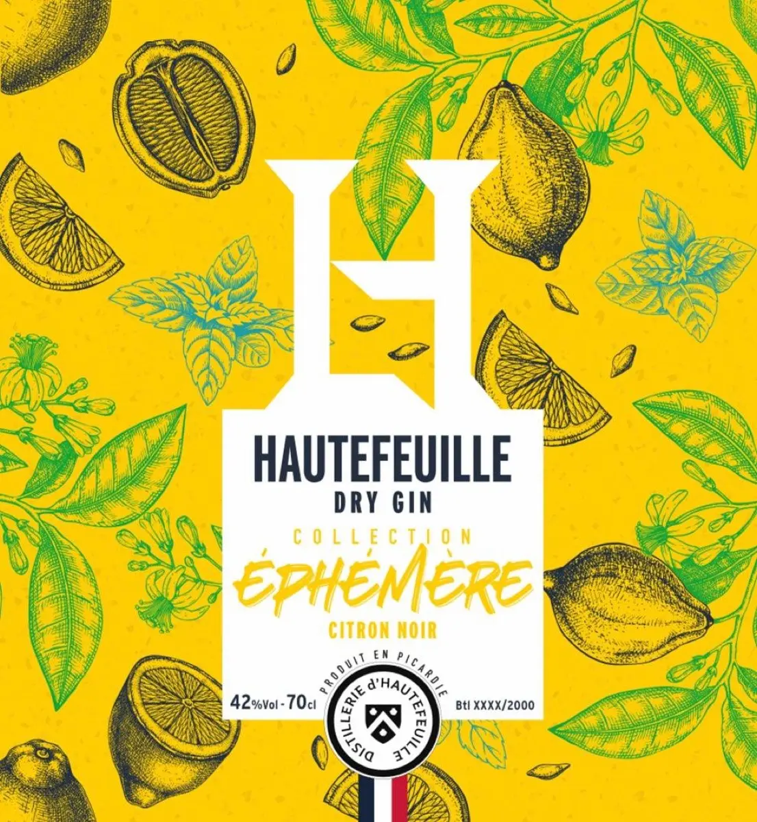Le gin Citron Noir du Domaine d'Hautefeuille